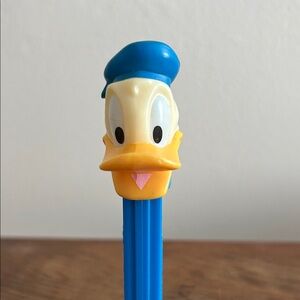 Donald Duck Pez Dispenser - Blue and Yellow with feet